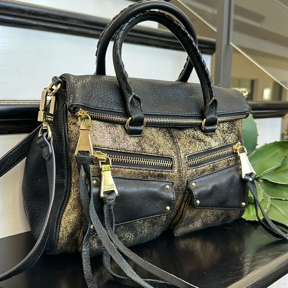 Aimee Kestenberg Black and Gold Women's Bag